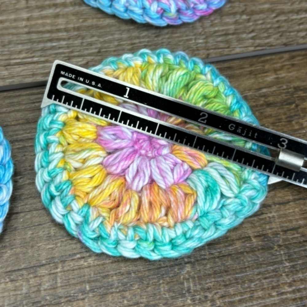 Handcrafted Crochet Scrubbies Face Round Makeup Remover Set Cotton Yarn - Picture 6 of 7